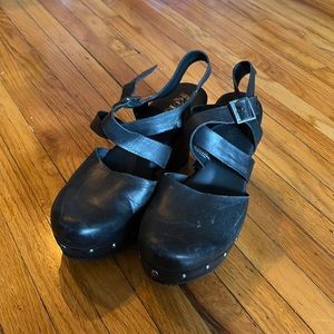 KORKS by Kork Ease Abloom Strappy Clog Platform Slingback Studded Pumps